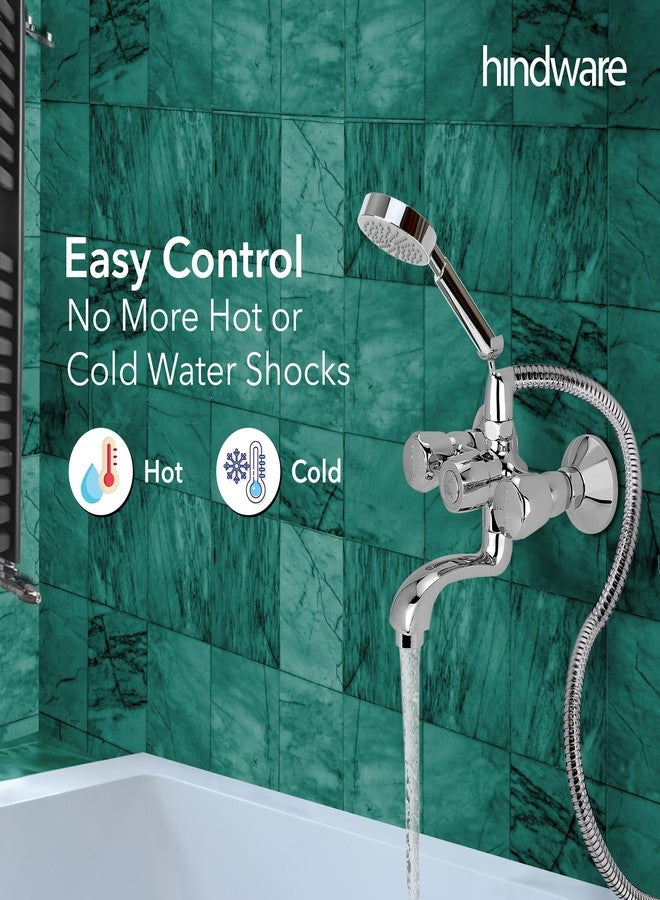 هيندوير خلاط حائط هندوير F330018CP مع دش يدوي (كروتش) (كونتيسا بلس) بطلاء كروم - Image 2